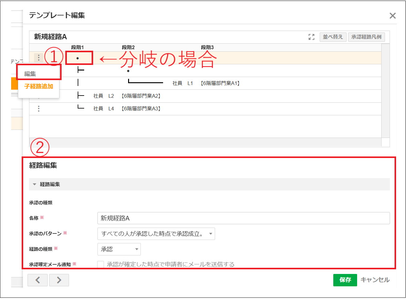 木下様ご確認ページ 2.0.17～】承認経路マスタのテンプレート – ZACヘルプセンター